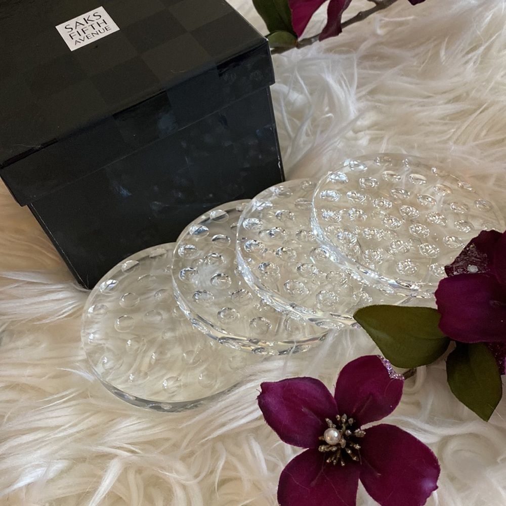 💞SAKS FiFTH avenue 💞crystal bubble coaster - Picture 11 of 13